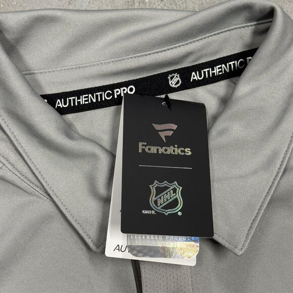 NWT Fanatics NHL Alumni Short Sleeve Golf Polo Shirt Stretch Grey XL - Picture 7 of 9
